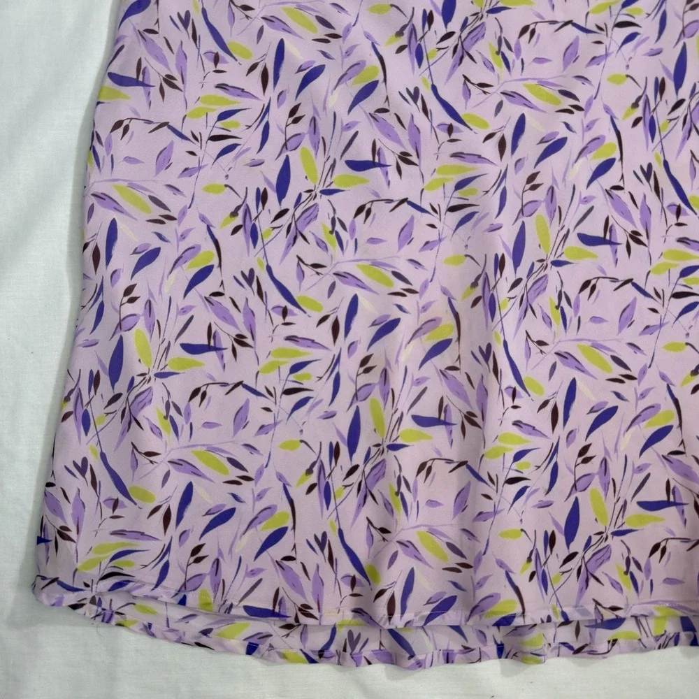 Y2K skirt women's lavender Floral‎ print Old Navy size 16